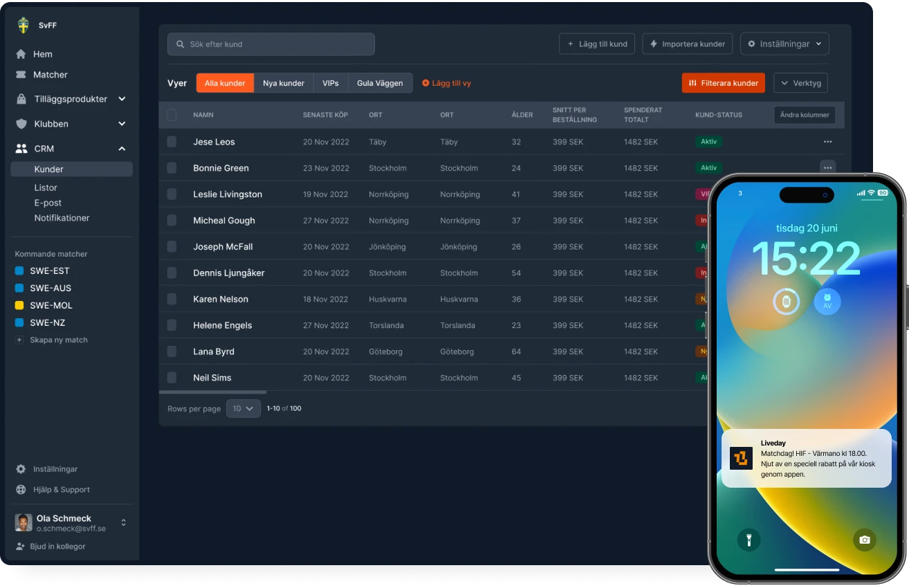 Marketing before match