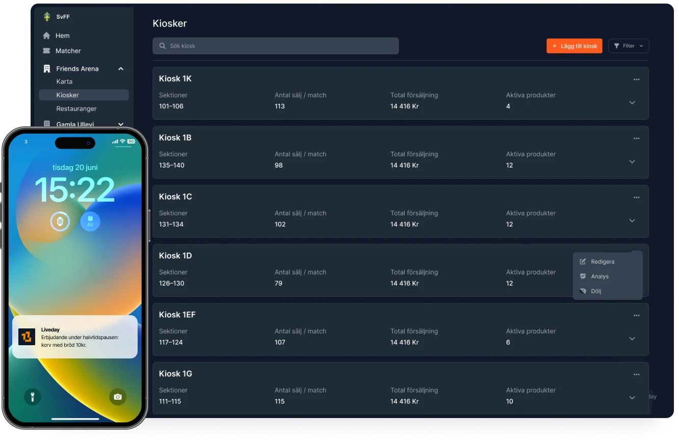 Marketing during match